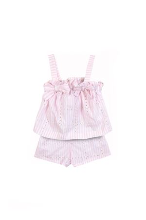 White and pink striped cotton baby set TARTINE ET CHOCOLAT KIDS | CC370113226E